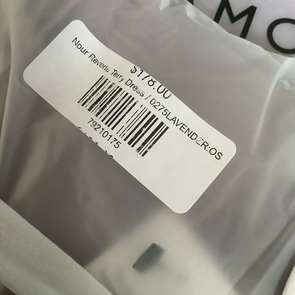 AMOUR VERT Lavender Nour Fleur Reverie Terry Sweatshirt Dress One Size N… - Picture 9 of 9